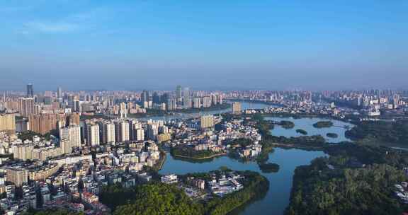 惠州城区大景航拍视频4K-30P