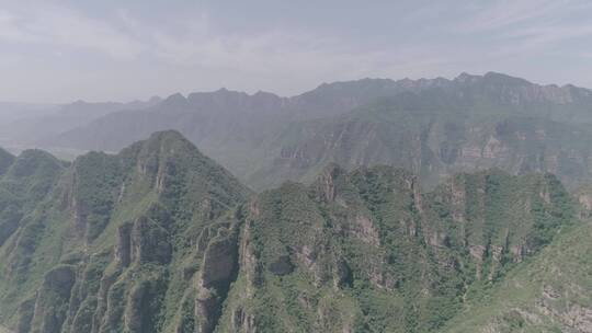 航拍山西旅游胜地太行山脉60帧原素材