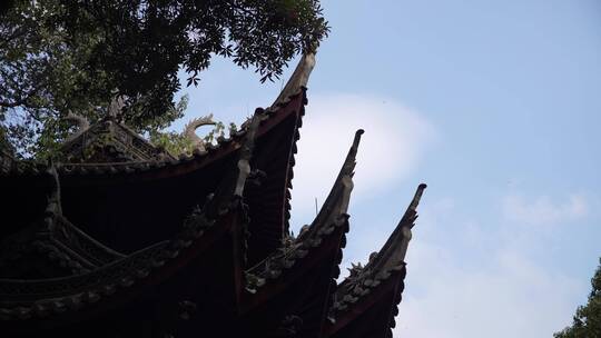 杭州飞来峰韬光寺建筑风景