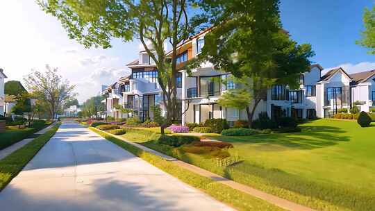 高端豪华别墅花园 地产广告宣传片 效果图