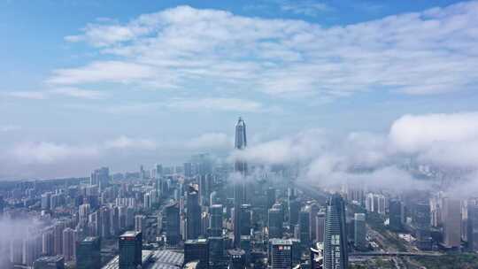 深圳平流雾航拍高清4k