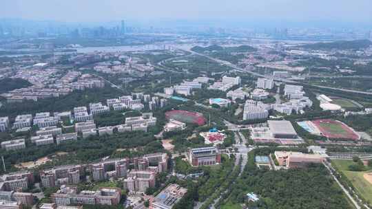 广州大学城航拍