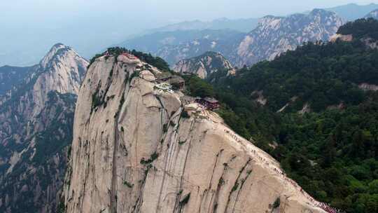 华山航拍渭南华阴陕西旅游宣传西安旅游宣传视频素材模板下载