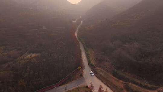 河北 石家庄 井陉县 道路 交通 秋天
