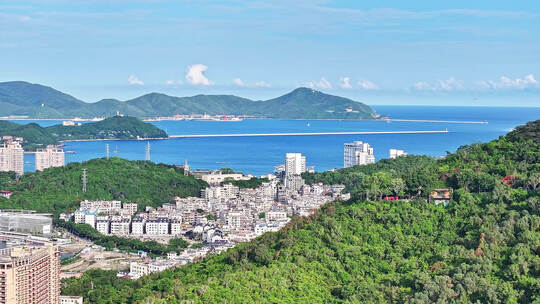 海南三亚鹿回头风景区航拍