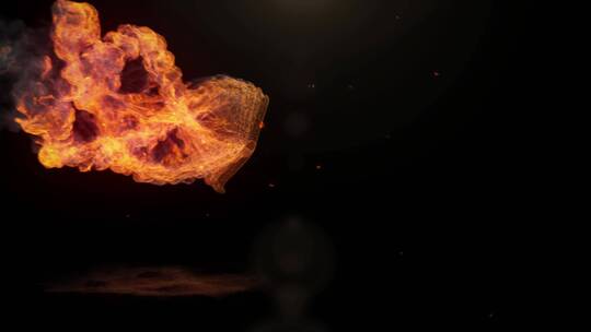 火焰爆炸logo演绎ae模板
