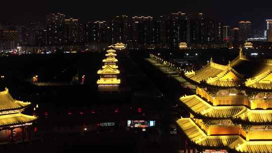 大同城墙夜景