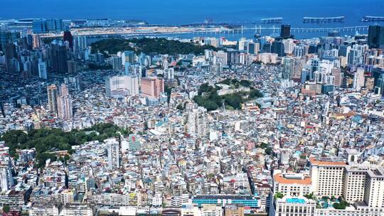 粤港澳大湾区澳门城市风光航拍