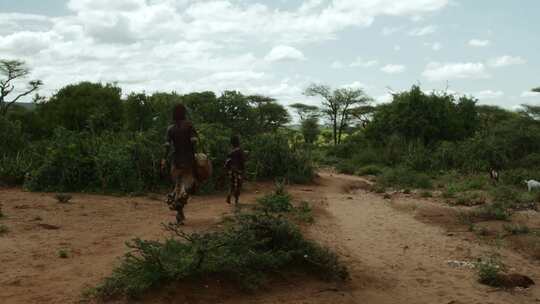 传统服装，女人，女孩，非洲