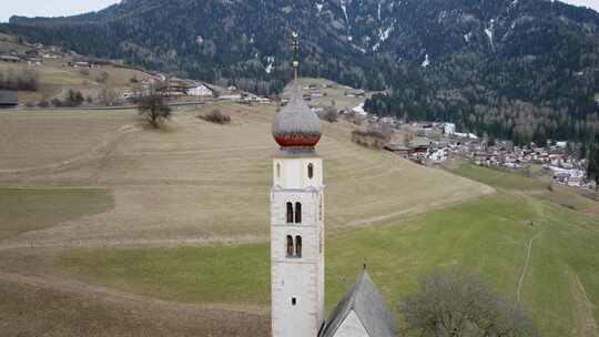 意大利，教堂， Dolomites，村庄