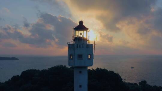 广西北海 涠洲岛 灯塔 海景 50P视频素材模板下载