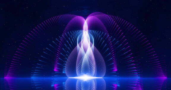 粒子喷泉E（ae模板） 粒子光线蓝色粒子