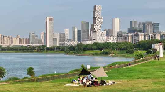 中国广东省佛山市佛山新城全景