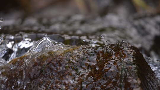 清澈的山间溪水 河流 溪流 溪水