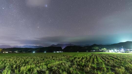 8K桂林丹霞地貌星空星轨延时