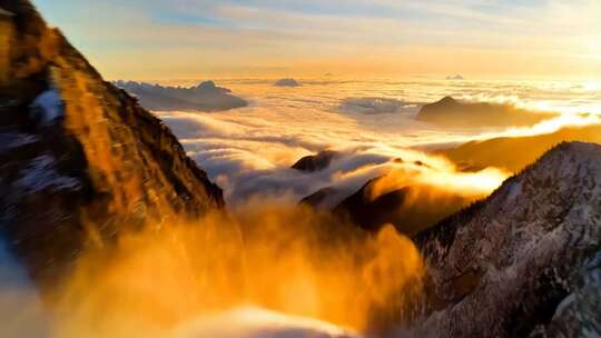 高山云海日出景观