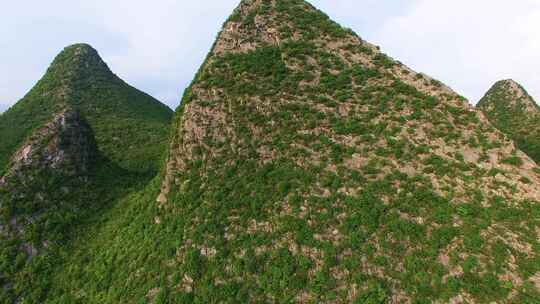 贵州黔西南兴义万峰林景区田园风光风景航拍