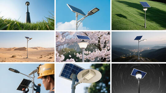 太阳能路灯绿色照明 新能源路灯道路照明