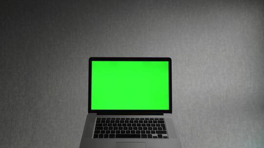 具有绿色屏幕的膝上型计算机视频素材模板下载