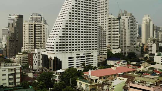 航拍城市建筑大楼群