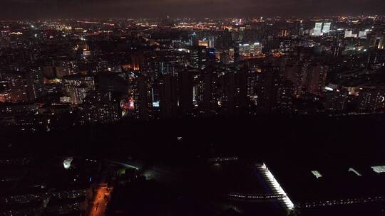 上海浦西夜景空镜