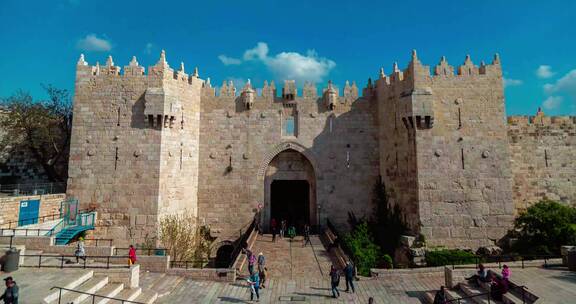 耶路撒冷老城城门延时摄影