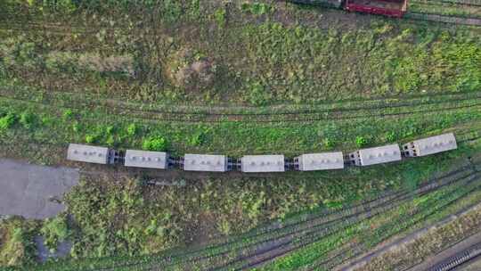 火车、铁路、货车、无人机