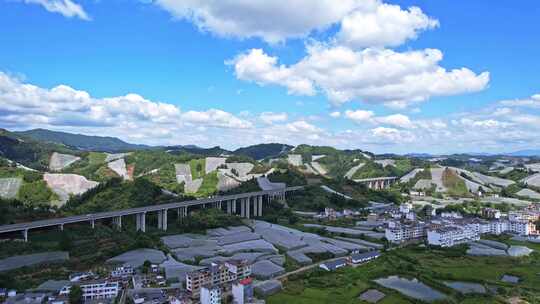 江西赣州赣南寻乌县脐橙种植基地航拍