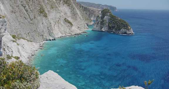 岛，扎金索斯，海，海岸