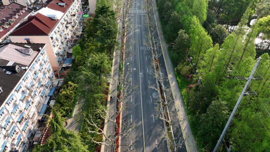 上海疫情城市路面空荡