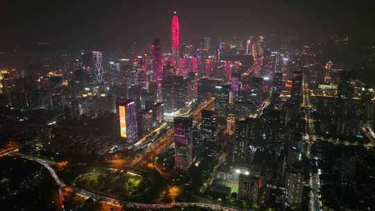 深圳城市夜景航拍