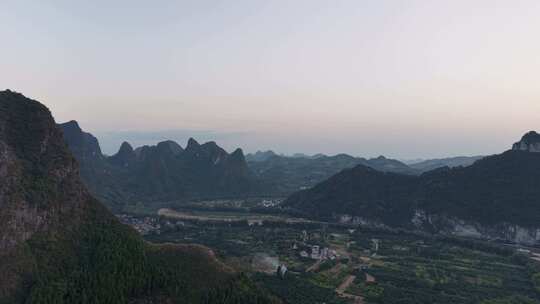 桂林山水甲天下桂林风光航拍