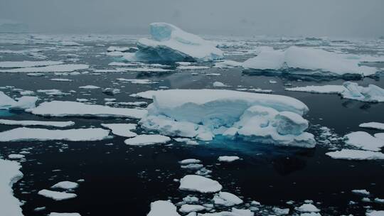 北冰洋浮冰视频素材模板下载