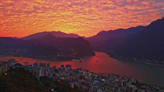 长江三峡巫峡风光