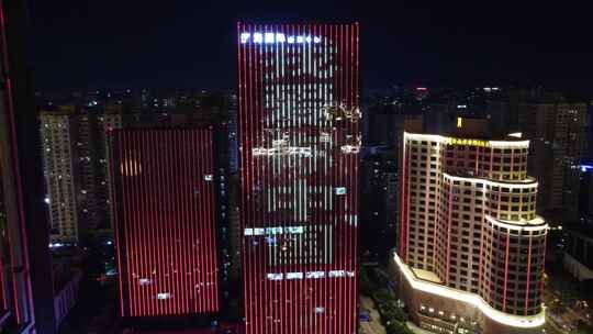 海南海口夜景风光视频素材模板下载