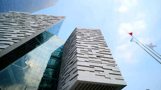 广州珠江新城现代化高楼广州图书馆