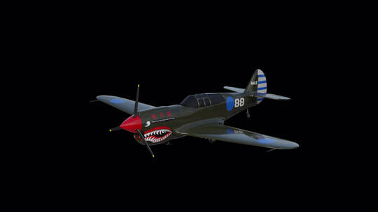 飞机 老式飞机 一战飞机 螺旋桨 战机视频素材模板下载
