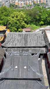 竖屏航拍四川内江西林古寺