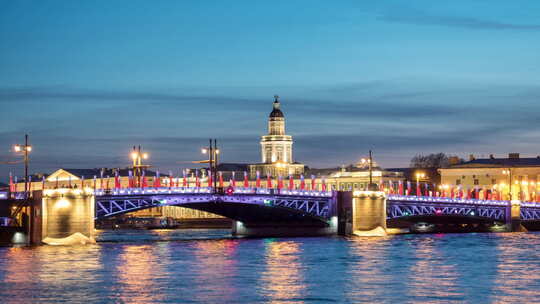 俄罗斯圣彼得堡皇宫大桥