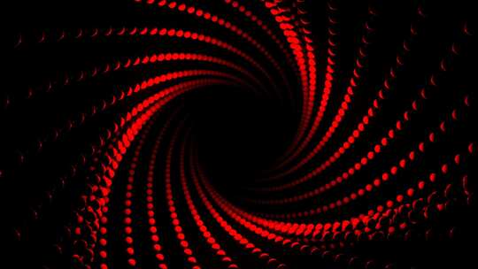 红色螺旋球背景Vj循环在4K视频素材模板下载