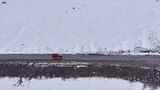【正版4K素材】航拍新疆喀纳斯下大雪高清在线视频素材下载