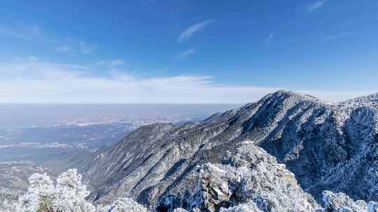 庐山观云亭雪景延时