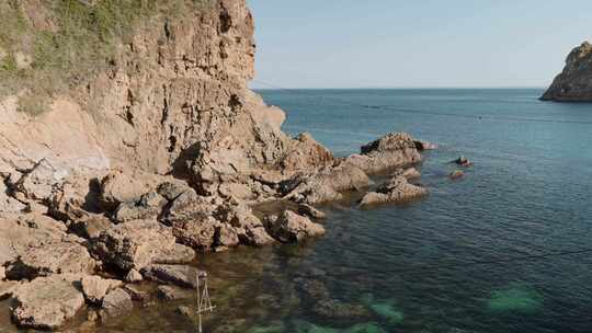 岩石，悬崖，海，海洋