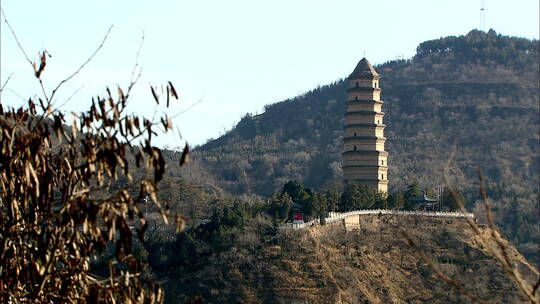 古代建筑 宝塔山