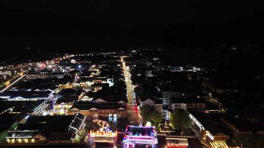 松潘县松州古城夜景