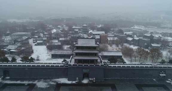 沈阳冬季关东影视城雪景