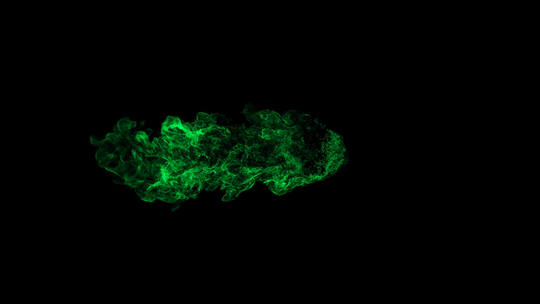 4k绿色火焰喷发刷子效果（5）