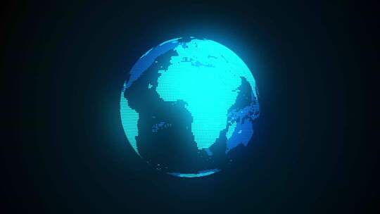 蓝色地球三维动画展示