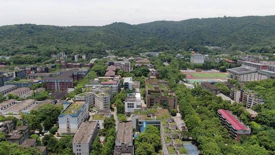 湖南大学湖南师范大学岳麓书院岳麓山航拍