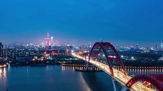 广州夜景延时-新光大桥